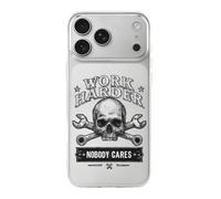 Work Harder Nobody Cares Phone Case Compatible with iPhone 17 Air Pro Max Shockproof TPU Protective Cover