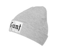 Work Hat Cunt Funny Skull Cap Thermal Knitted Skull Cap Stretchy Knit Beanie Hat for Running Autumn Winter
