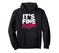 Work Home It's Fine Everything Remote Chaos Daily Wfh Worker Pullover Hoodie