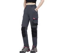 WORK IDEA Women's Slim-Fit Stretch Work Pants: Cordura-reinforced critical zones - elegance Robust for high demands, Grey Type 2, 16