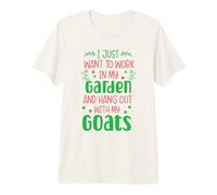 Work in My Garden Goats Premium T-Shirt