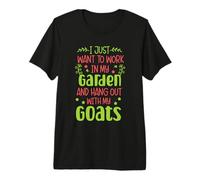 Work in My Garden Goats Premium T-Shirt