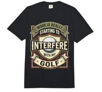 Work is Really Starting to Interfere with My Golf Funny Golf Comfort Colors Adult Heavyweight T-Shirt