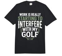 Work is Really Starting to Interfere with My Golf Funny Golf Comfort Colors Adult Heavyweight T-Shirt