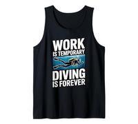 Work is Temporary Diving is Forever Ocean Tank Top