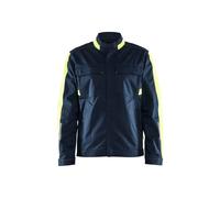 BLÅKLÄDER Jacket 44441832 Cotton, Elastolefin, PL (Polyester) Dark Navy Blue, Yellow Size M