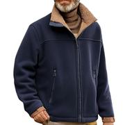 Work Jackets for Men Mens Coats Stylish Coats To Gathering Warm Jacket with Pockets Windproof Jackets Comfortable Coat From Casual Weekends To Smart Occasions Dark Blue XXL