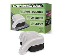 Work-Life Balance Corporation Laptop Touchpad Jiggler - Works on Trackpad of MacBook, Windows, ChromeBook Laptops - Undetectable - Cordless Mechanical Mover - 6 Months on AA Battery (Gray)