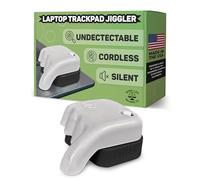 Work-Life Balance Corporation Laptop Touchpad Jiggler - Works on Trackpad of MacBook, Windows, ChromeBook Laptops - Undetectable - Cordless Mechanical Mover - 6 Months on AA Battery (Gray)