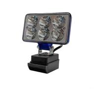 Work Light 45W 6LED Thickened Aluminum Housing AC DC Dual Power Lamp Compatible With For DCB200 For Battery Pack Portable For Workshop Garage Repair