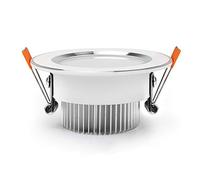 Work Light 4W LED Tri-color 3000K-6000K Recessed Downlight Aluminum Heat Dissipation 75Ra High Color Rendering Spotlight Hotel Restaurant Commercial Lighting Ceiling Light Outdoor Lights