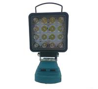 Work Light Compatible with For 18V Li Ion Batteries Handheld Cordless Floodlight with USB Charging Port for Outdoor Work Study and Field Use (A)