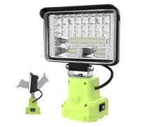 Work Light Compatible with Ryobi Light 18V One+ Li-ion and Ni-mh Battery, Portable Flashlight Cordless LED Work Light 32W 5000LM Flashlight Battery Powered Flood Lights for Emergency