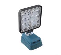 Work Light LED Flashlight with USB Charging Port| 90-180 Degree Rotatable Head| ABS Handheld Spotlight for Bosch Battery| Portable Lamp for Workshop Outdoor Study(B)