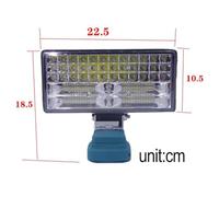 Work Light Outdoor Camping Lighting Maintenance Aluminum Work Light suitable for Outdoor installation will not hurt the car Blue * High Universality Fitment NO (A)