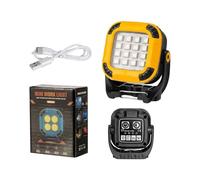 Work Light - Portable LED Rechargeable Magnetic Travel Light | Multi-Function Lighting Security for Job Site Under Cabinet Car Repair Camping Travel