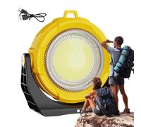 Work Lights Rechargeable - RGB Magnet Work Light,Solar Charging Magnetic Multi-Mode Waterproof Lamp for Car Job Site Outdoor Adventures Hunting Boating Construction Automotive