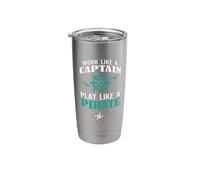 Work Like a Captain Play Like a Pirate Stainless Steel Insulated Tumbler