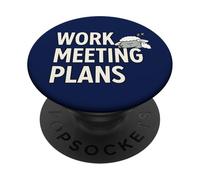 Work Meeting Plans Sleepy Sheep Office Humor PopSockets Adhesive PopGrip