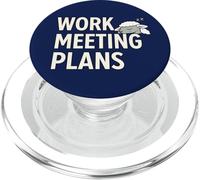 Work Meeting Plans Sleepy Sheep Office Humor PopSockets PopGrip for MagSafe