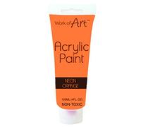 Work of Art Acrylic Paint - Neon Orange