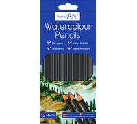 WORK OF ART WATERCOLOUR PENCILS 12 COLOURS IN BOX - 5416