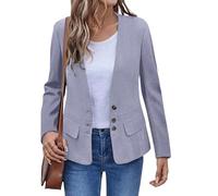 Work Office Suit Jacket for Women UK Petite Plus Size Long Sleeve Draped Open Front Collarless Waterfall Bolero Cardigan Coats Ladies Smart Casual Business Dress Blazers Dating Night Outerwear