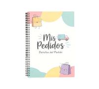 Work Order Book - Spanish Sales Record Notebook 21 x 14 cm | Elegant Order Forms Notebook, Tracking Protocol, Details Planner | For Small Business Restaurant Office Server Waitress Employee Arbe