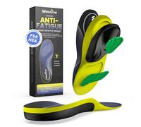 Work Orthotic Insoles for Plantar Fasciitis - Welnove Superior Comfort Work Boot Insoles for Standing All Day - Anti Fatigue Medium Arch Support Shoe Inserts for Men Women Flat Feet Pain (Size M)