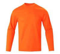 Work Out T Shirt for Men 2025 Fashion Tops Mens Casual Loose Solid Color Sweatshirt Long Sleeve T Shirt T Shirts for Men Cotton (Orange, L)