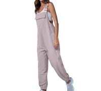 Work Overalls for Women Loose Fit Adjustable Straps Cargo Jumpsuit Work Utility & Safety Dungarees & Coveralls Ladies Casual Bib Rompers with Zippered Pockets Hiking Playsuits Suspender Long Trousers