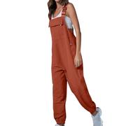 Work Overalls for Women Loose Fit Adjustable Straps Cargo Jumpsuit Work Utility & Safety Dungarees & Coveralls Ladies Casual Bib Rompers with Zippered Pockets Hiking Playsuits Suspender Long Trousers