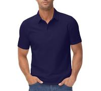 Work Polo Shirts for Men Summer Dress Compression t Shirt Men White Polo Shirt White Tops Regular fit Polo t-Shirts tee Outfits Sets