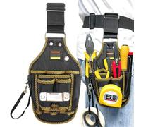 Work Pouch for Men Construction Carpenter Tool Belt Pouches | Electrician Holsters, Hiking Waist Packs, Construction Fanny Pack for Plumber, Contractor, Handy Man