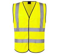 Work Protective Clothing Safety Workwear PPE Hi Vis Vest Yellow Reflective Waistcoat Clothing Work Equipment Unisex High Visibility (1, 3XL)