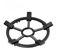 Work Ring for Gas Stove, Genumix 2 in 1 Work Burner Ring Stand, Non Slip Gas Ring Reducer, Heavy Duty Cast Iron Gas Burner Trivets for Hot Pots Pans Coffee Pot 23.5cm