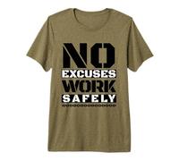 Work Safely | Safety First | National Safety Day Gift Premium T-Shirt
