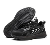 Work Safety Shoes, Indestructible Steel Toe Sneakers, Steel Toe Shoes For Men Women, Composite Toe Shoes for Men Lightweight Comfortable Industrial Construction Shoes ( Color : Black , Size : 39 )