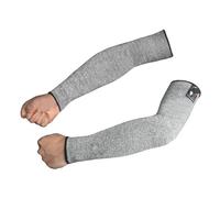Work Safety Sleeves, 1 Pair of Spandex Cooking Sleeves with Cut Protection, 5-Level Washable Welding Bracelets are a Long Lefor Men for Glass Factories, Gardening and Other Dangerous Work, As Image