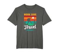 Work Save Travel Repeat T-Shirt
