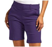 Work Shorts Women High Waisted Casual Solid Cotton Stretch Ladies Formal Shorts Combat Cargo Short Mini Summer Pants Outdoor Walk Bottoms with Pockets