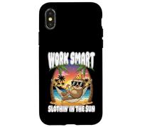 WORK SMART SLOTHIN' IN THE SUN be your own boss entrepreneur Case for iPhone X/XS