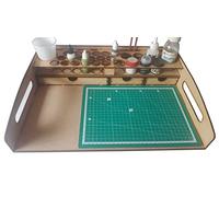 WORK STATION FOR USE WITH TAMIYA, CITADEL 24ml Pots, AK, VALLEJO, ARMY & MR HOBBY PAINTS
