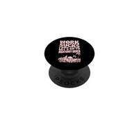 Work Sucks Lets Go To Monterey Beach California Floral Surf PopSockets Adhesive PopGrip