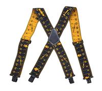 Work Suspender Tool Suspender Adjustable Elastic Heavy Duty Straps with 4 Clips Tool Belt for Men