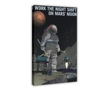 Work The Night Shift Canvas Poster for Bedroom Decor Gift