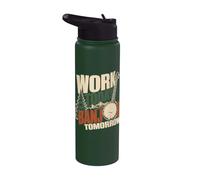 Work Today Banjo's Tomorrow Bluegrass Music Stainless Steel Insulated Water Bottle