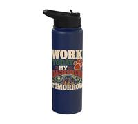 Work Today My Dachshund Tomorrow Dog Lover Stainless Steel Insulated Water Bottle