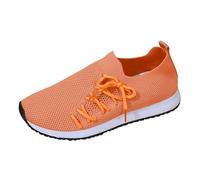 Work Trainers Sneakers Women 2023 New Europe and The States and The States Fly Weaving Solid Color Casual Top Sneakers (RD2, 4.5)
