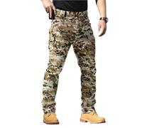 Work Trousers Cargo Pockets Men's Pants Mens with Workwear Trouser Safety Pocket Men Multi for Lightweight Fit Waterproof Stretch Utility Pant Wear Adjustable Classic Tactical UK Slim Outdoor Hiking